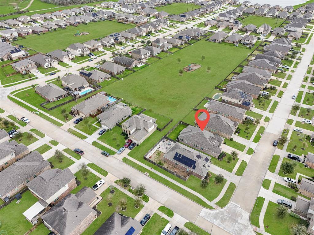 Great aerial view of the property and the subsection of the neighborhood.