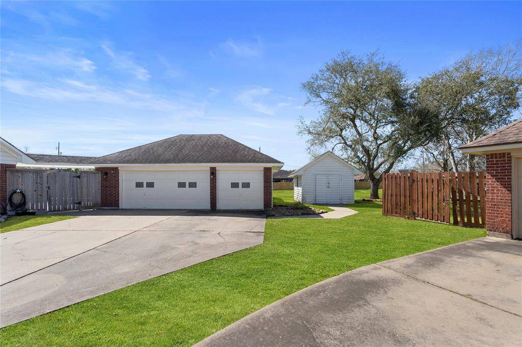 Shed is included on the lot.