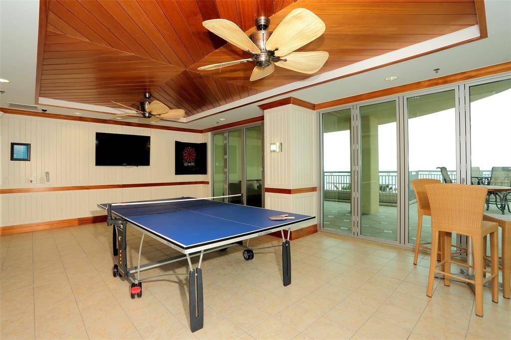 Ping Pong and flat screen tvs for entertaining everyone.