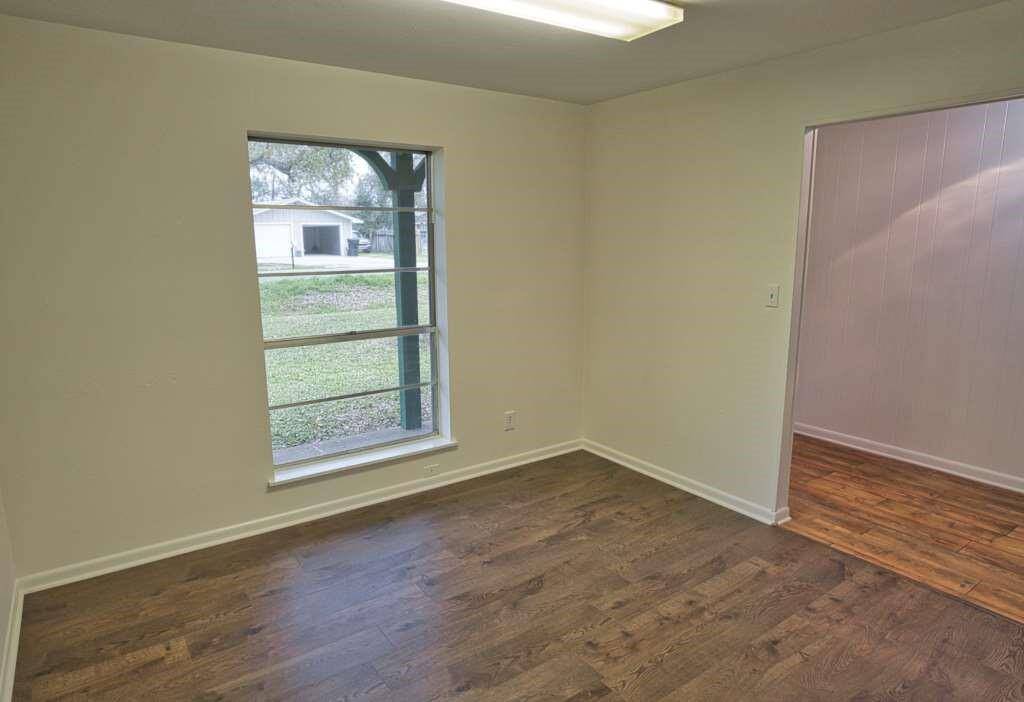 This 11 x 12 room faces the front