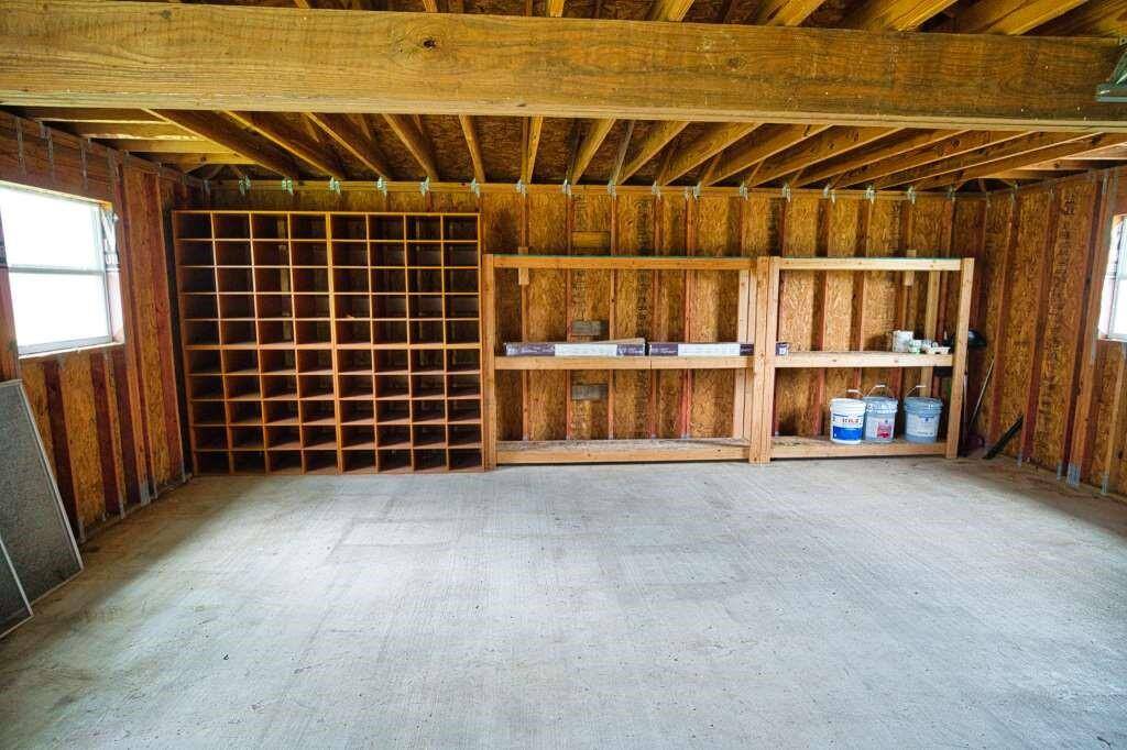 So Much Shelving along the Wall and Above