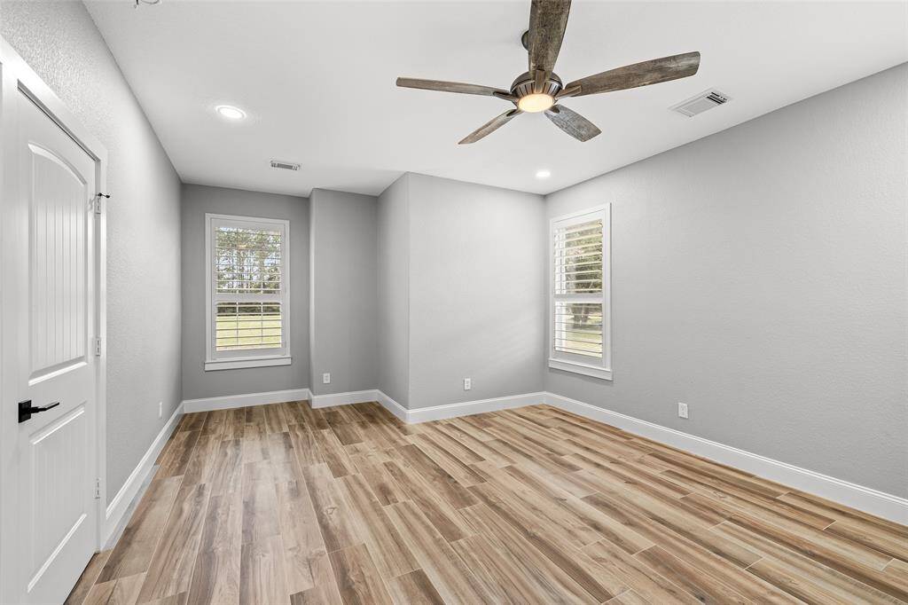Huge walk in double shower in master bedroom
