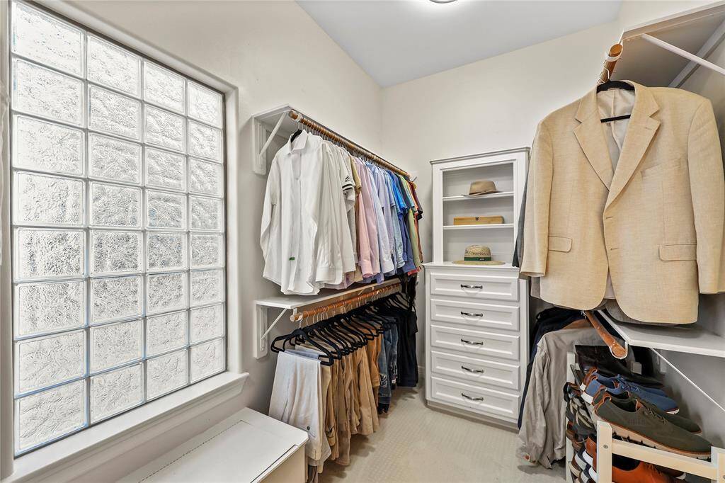Another view of the huge primary closet