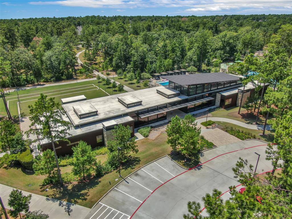 The clubhouse can be rented for special events. It also has an event lawn pictured on the upper left side of this photo.