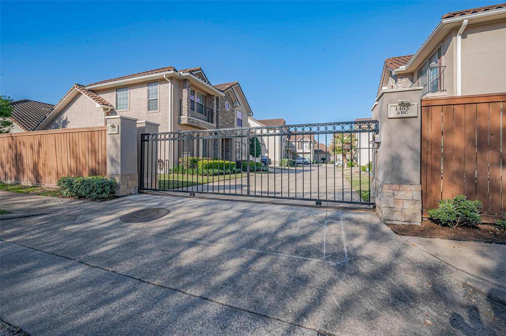 Gated entry and street parking for guests.