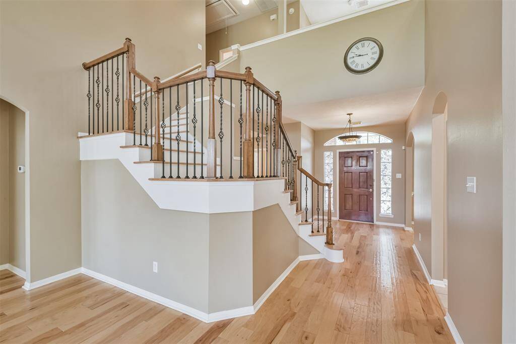 You will love the stairway’s recent renovation to wrought iron balusters and wood treads for a more upscale feel.