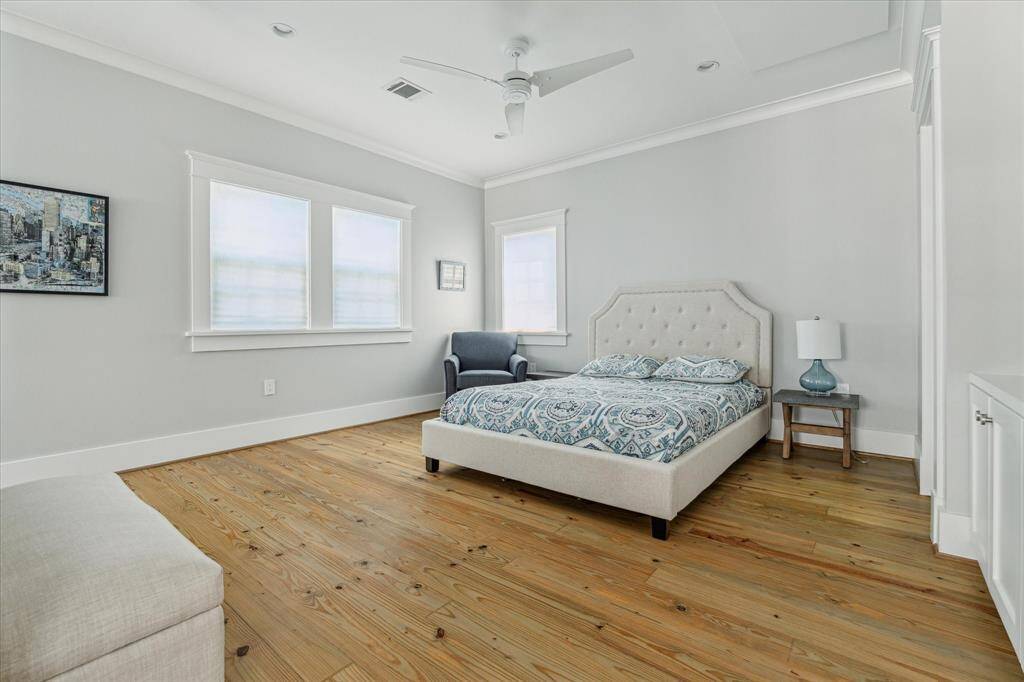 Love this view of the 2nd  floor stair landing and those beautiful windows.