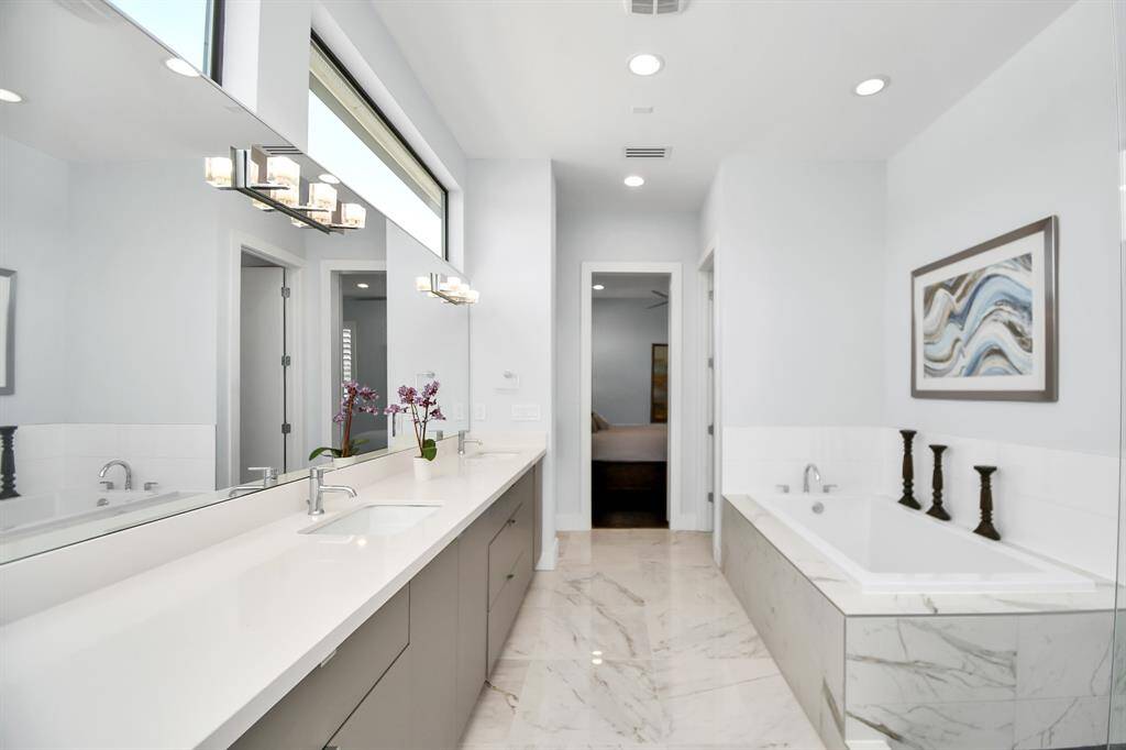 Primary bathroomdouble vanity sink