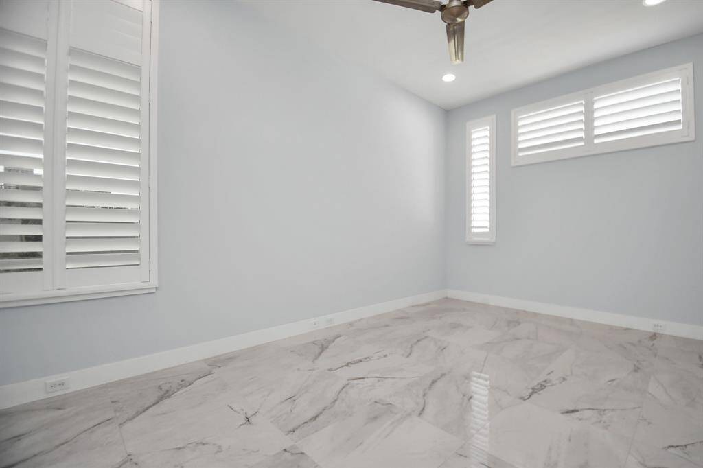 third bedroom with views to sky