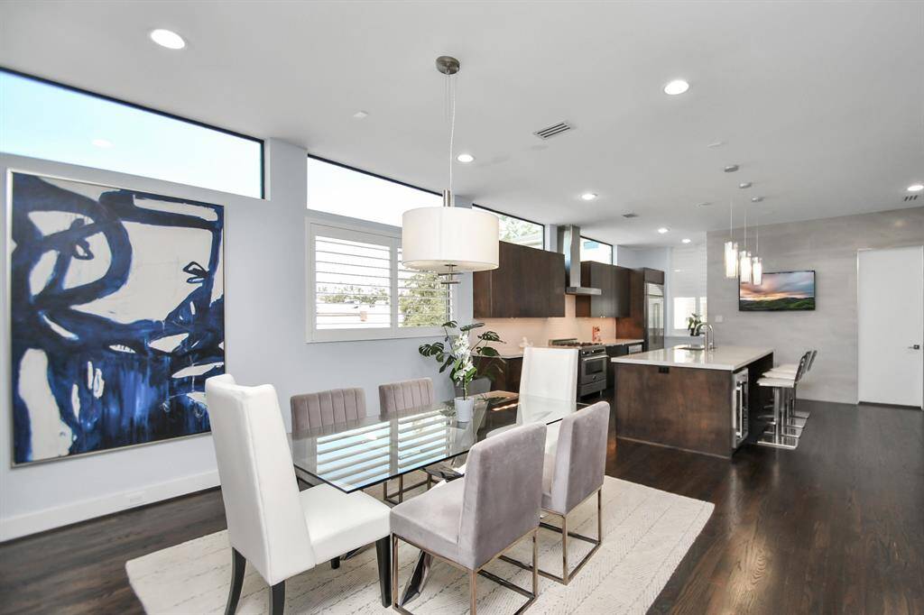 Dining area open concept