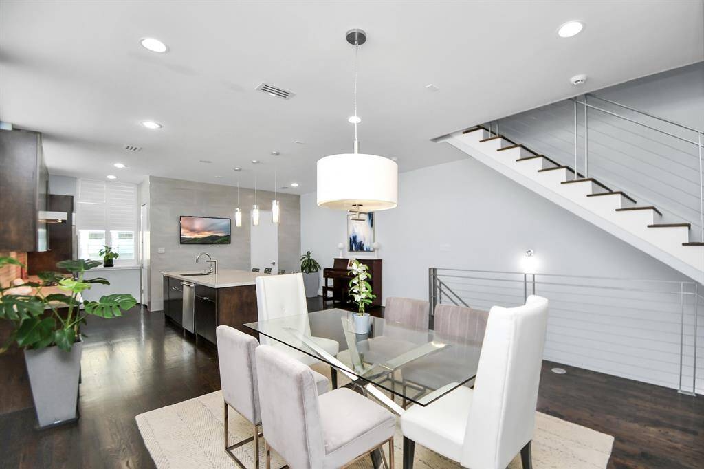 wood flooring in the entire second, third, and stairs