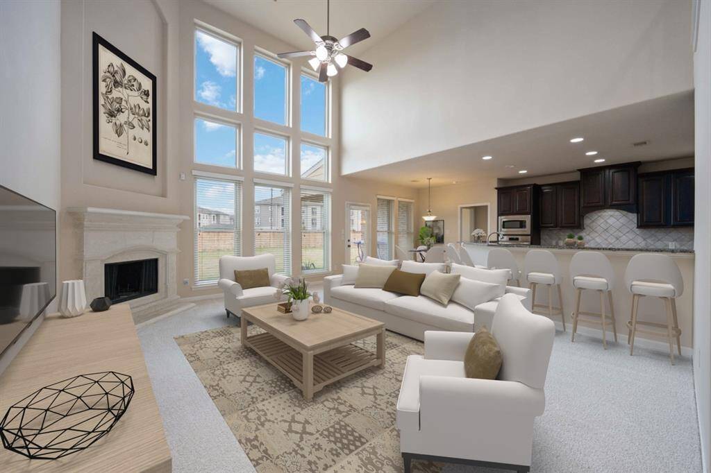 Living room- Virtually staged