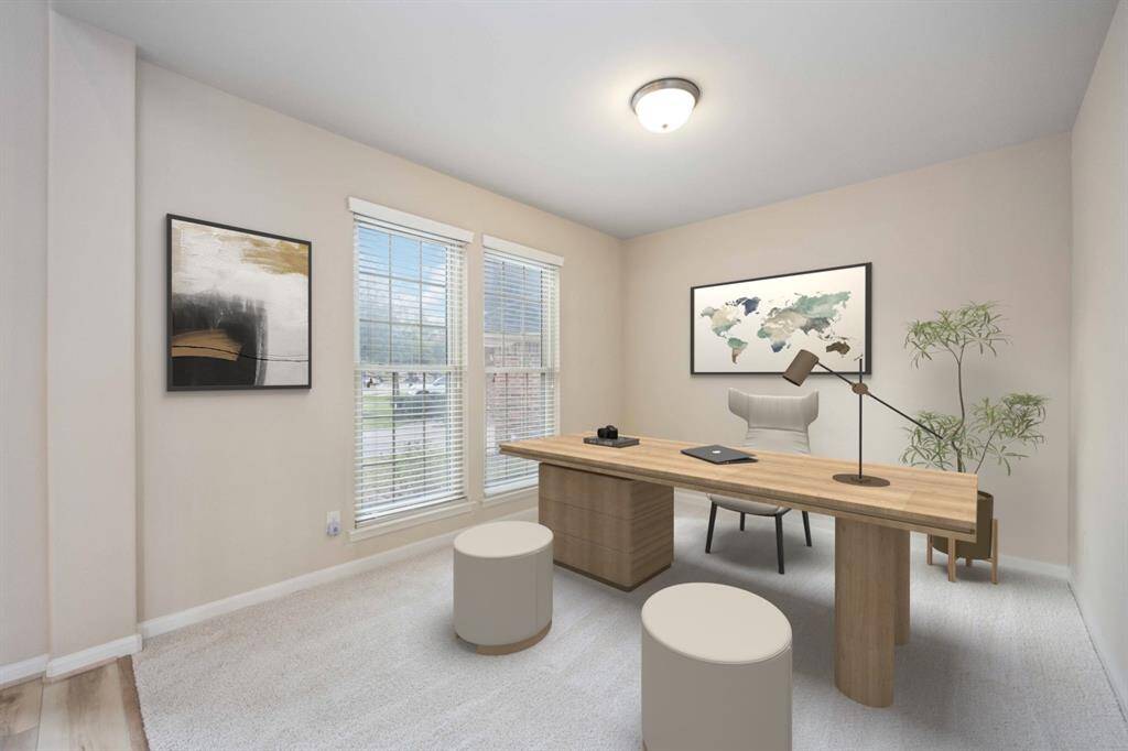 Downstairs Flex space/office- Virtually staged