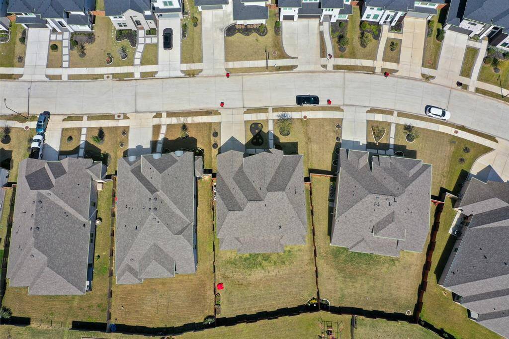 Aerial view of the home