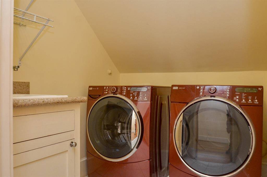 Washer and dryer included.