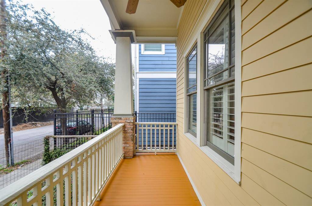 Front porch overlooking the street.