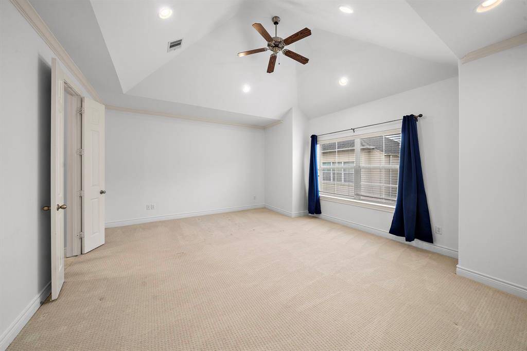 Primary Bedroom with gorgeous ceilingand spa like bath