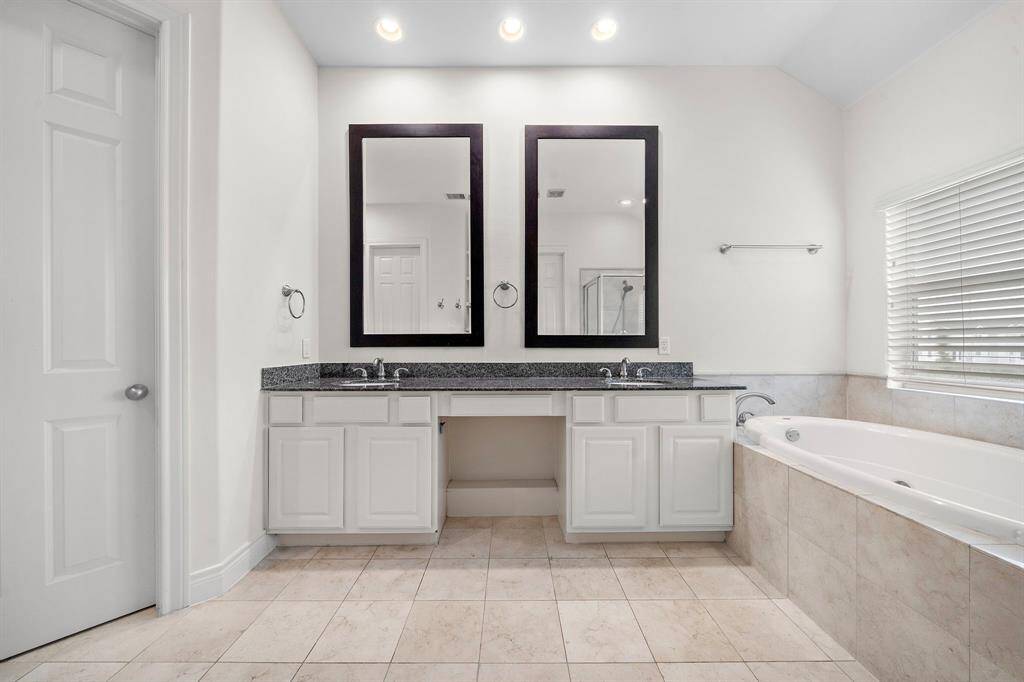 Serene setting of a stylish soaking tub