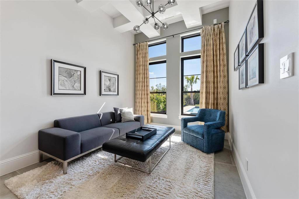 Model Home primary bedroom sitting area