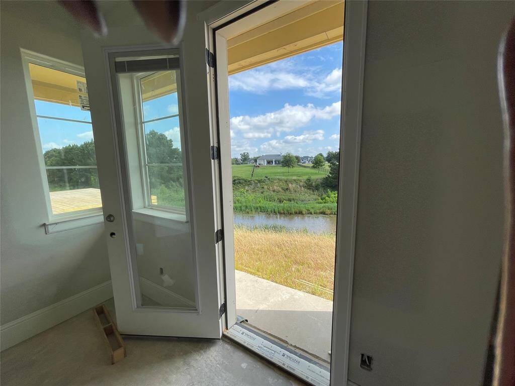 Canal view from secondary bedroom exterior door