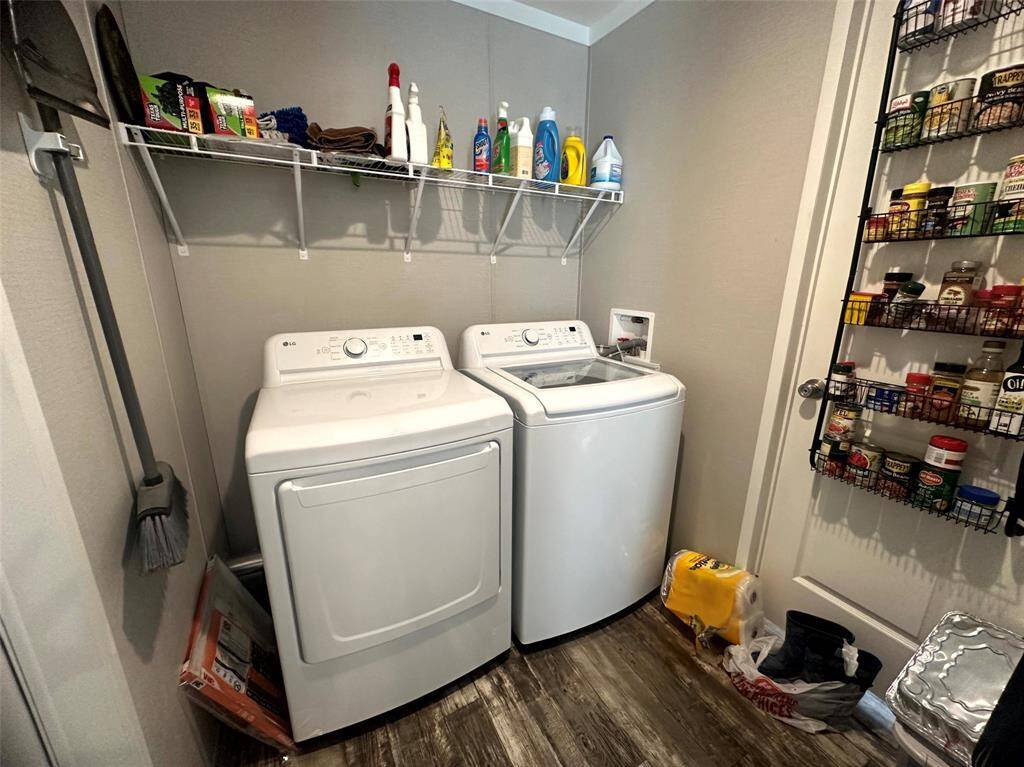 Your laundry room is just off the kitchen