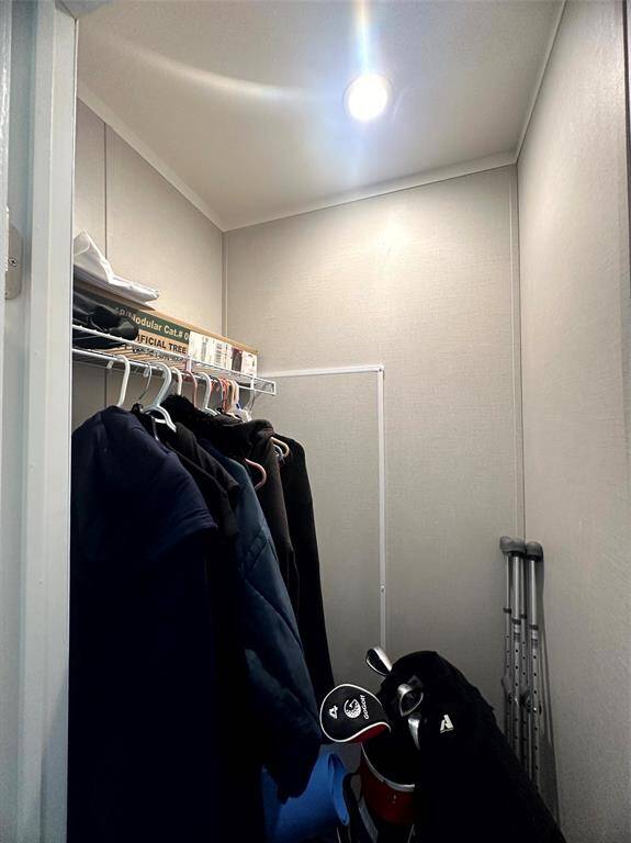 Each bedroom offers a walk in closet