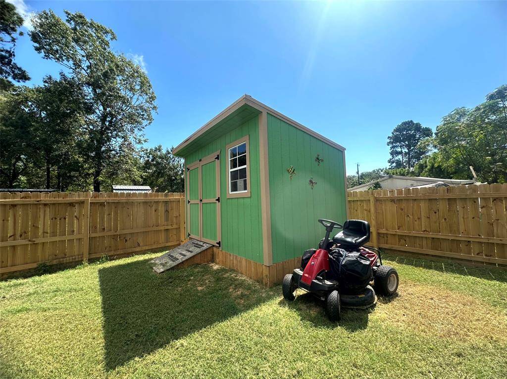 Your shed offers even more storage!