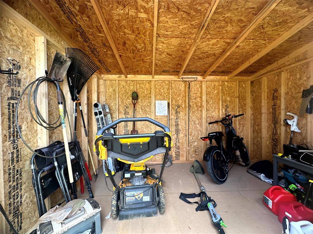A great spot for equipment and toys!