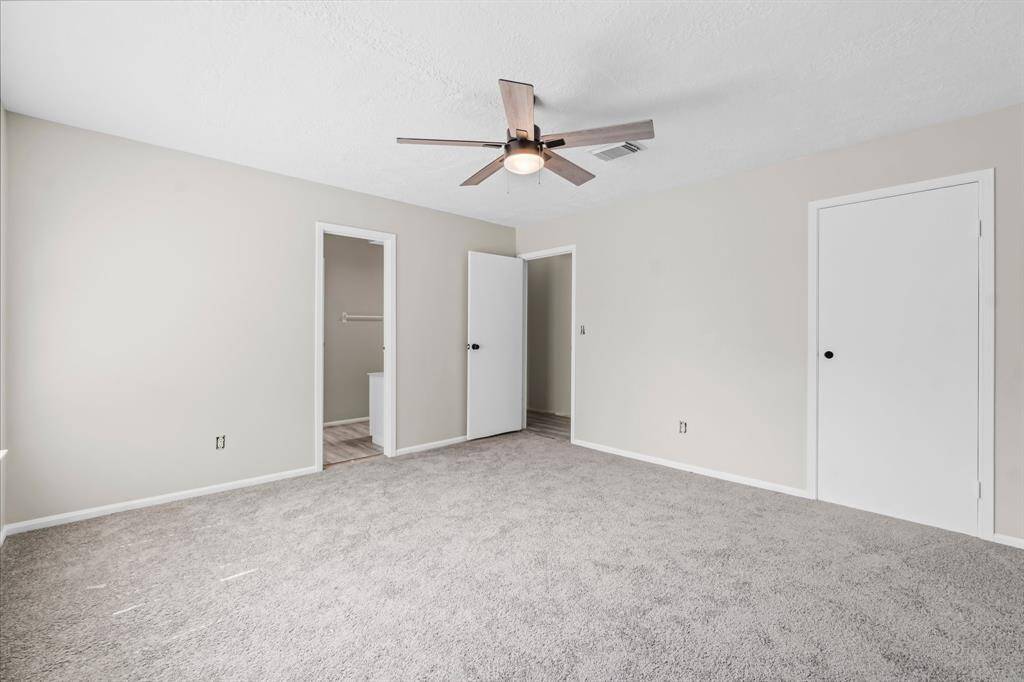 This secondary bathroom has direct access into the 2nd bath.