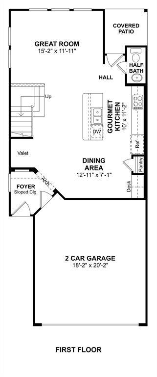 The Naples floor plan by K. Hovnanian Homes. 1st Floor shown. *Prices, plans, dimensions, features, specifications, materials, and availability of homes or communities are subject to change without notice or obligation.