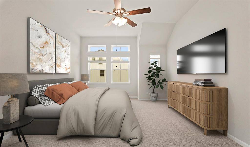 Spacious primary suite (*Photo not of actual home and used for illustration purposes only.)