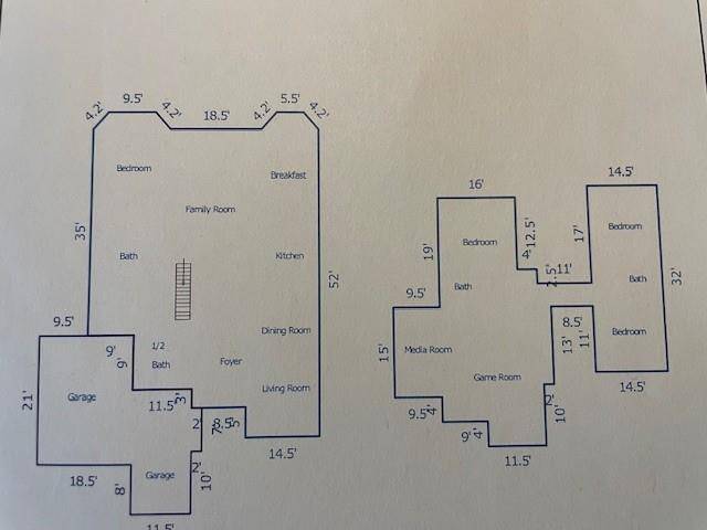 Sketch to help you visualize the floorplan better.  The Living Room is actually the enclosed Study/Office.