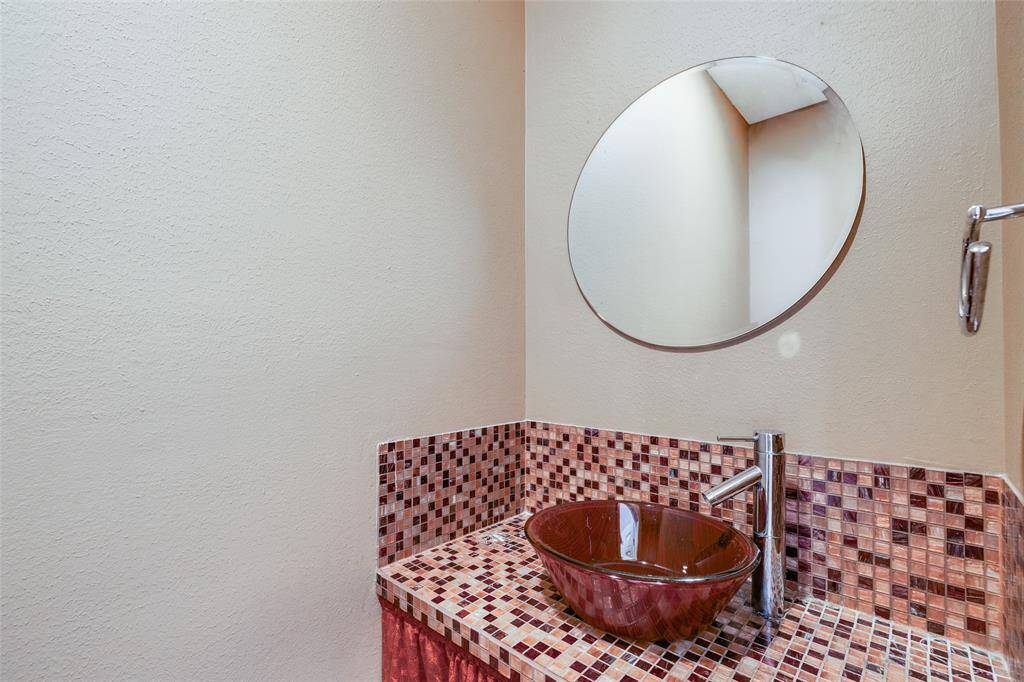 Powder room off the living room.