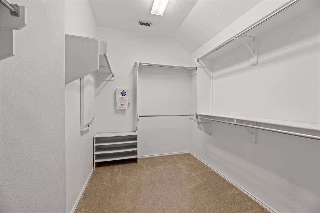 Large walk-in closet.