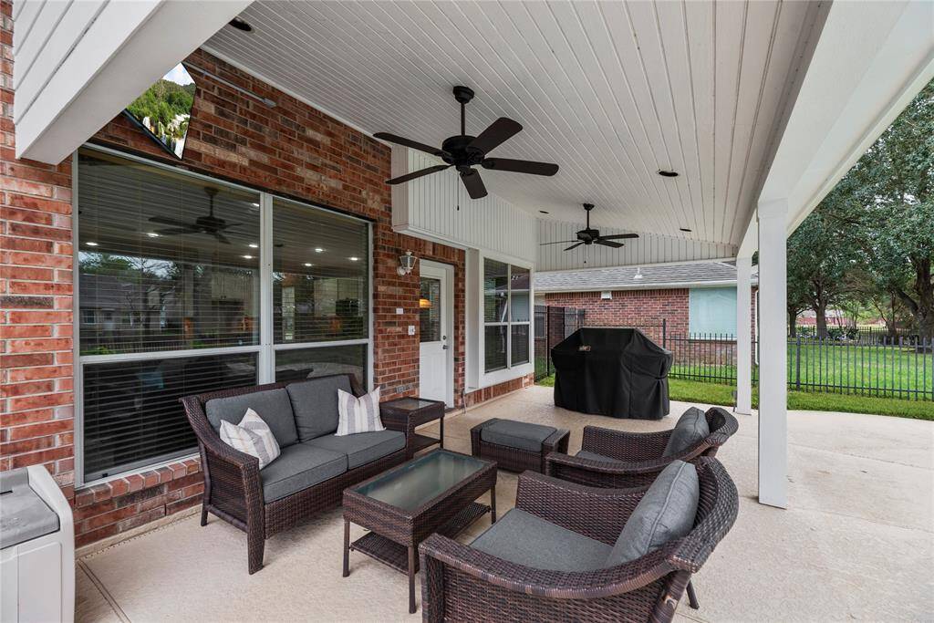 Enjoy your coffee every day on this patio with these gorgeous water views.