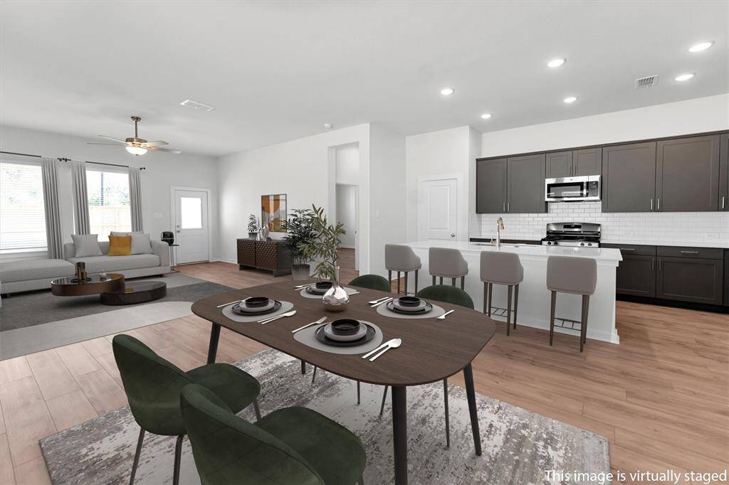 Living/Dining/Kitchen (virtually staged)