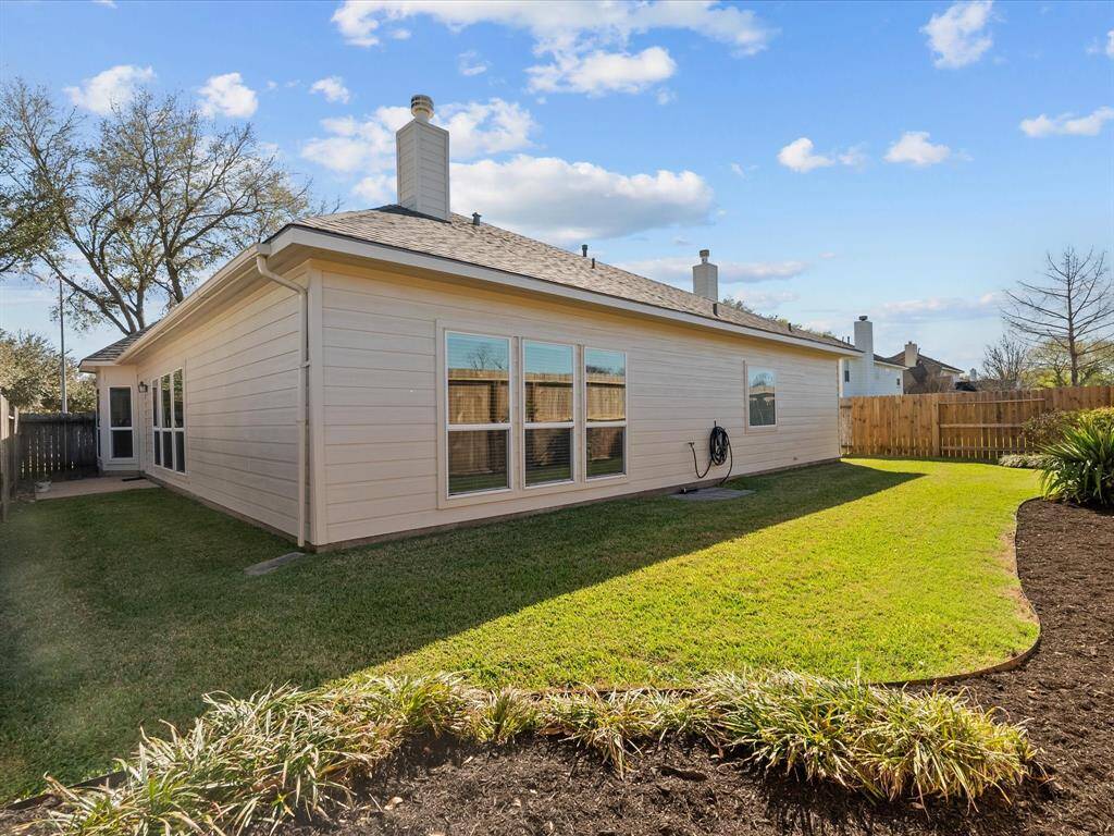 Low maintenance space for intimate outdoor gatherings.
