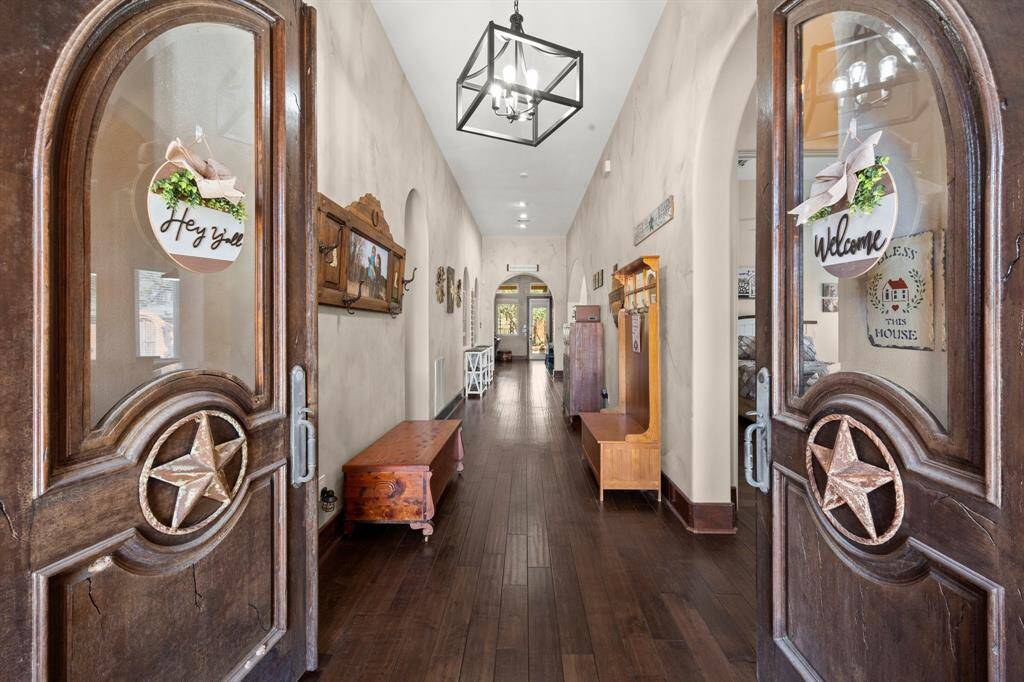 Beautiful double door entry.
