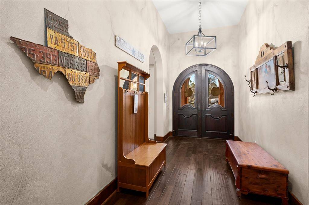 Beautiful double door entry and foyer.
