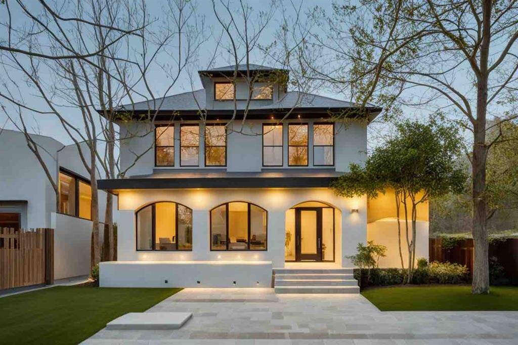 AI generated exterior rendering of a potential style. NO GUARANTEE THAT THIS IS ACHIEVABLE. PLEASE CONSULT WITH AN EXPERIENCED ARCHITECT AND THE CITY FOR PLANNING.