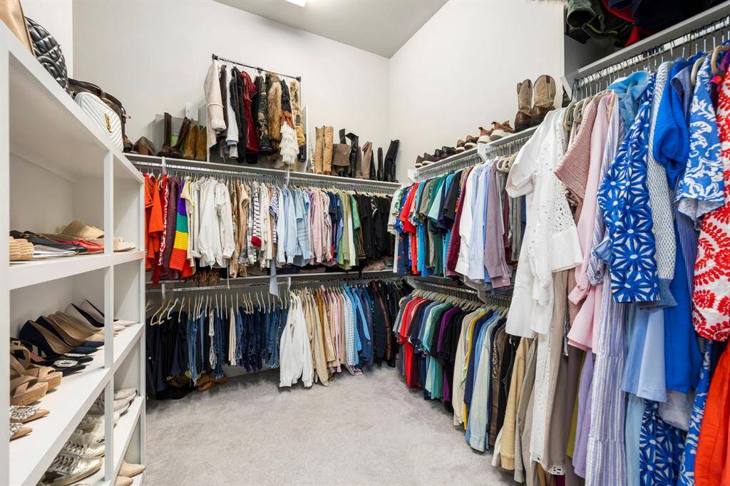 Large primary closet.