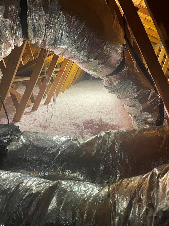 Good duct work in the attic.