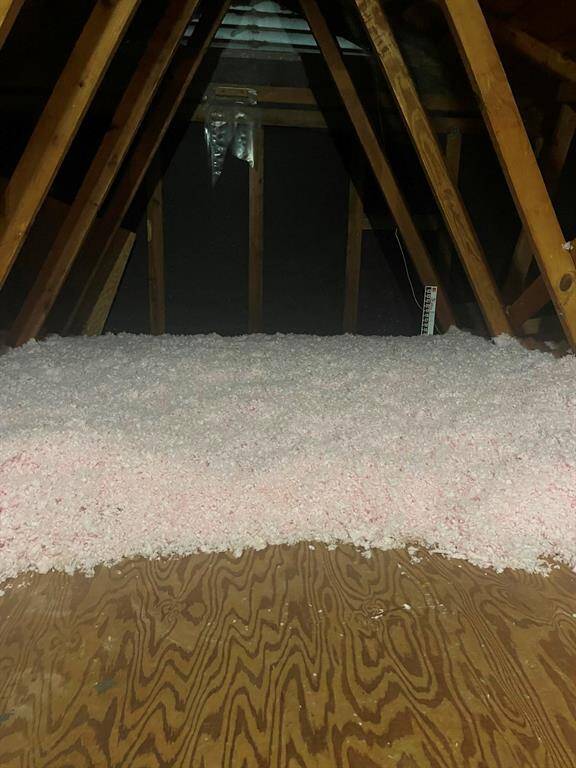 All old insulation was removed, attic cleaned and new insulation put in.