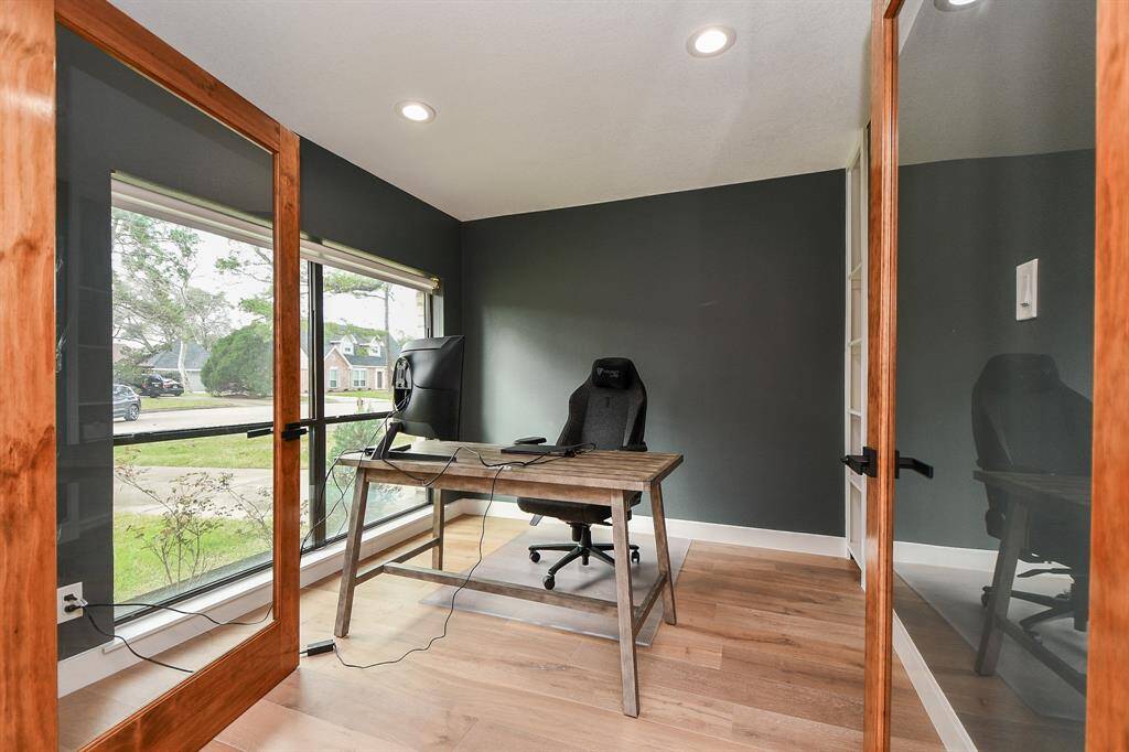 Quiet and stylish home office space.