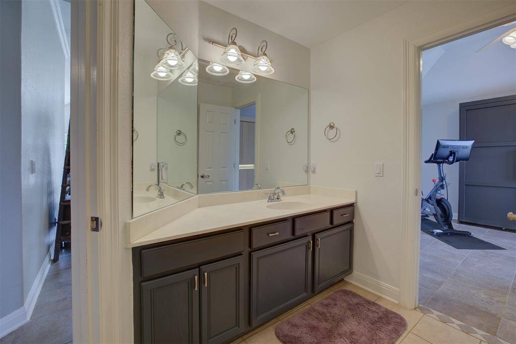 Additional vanity area for Jack-n-Jill bathroom.