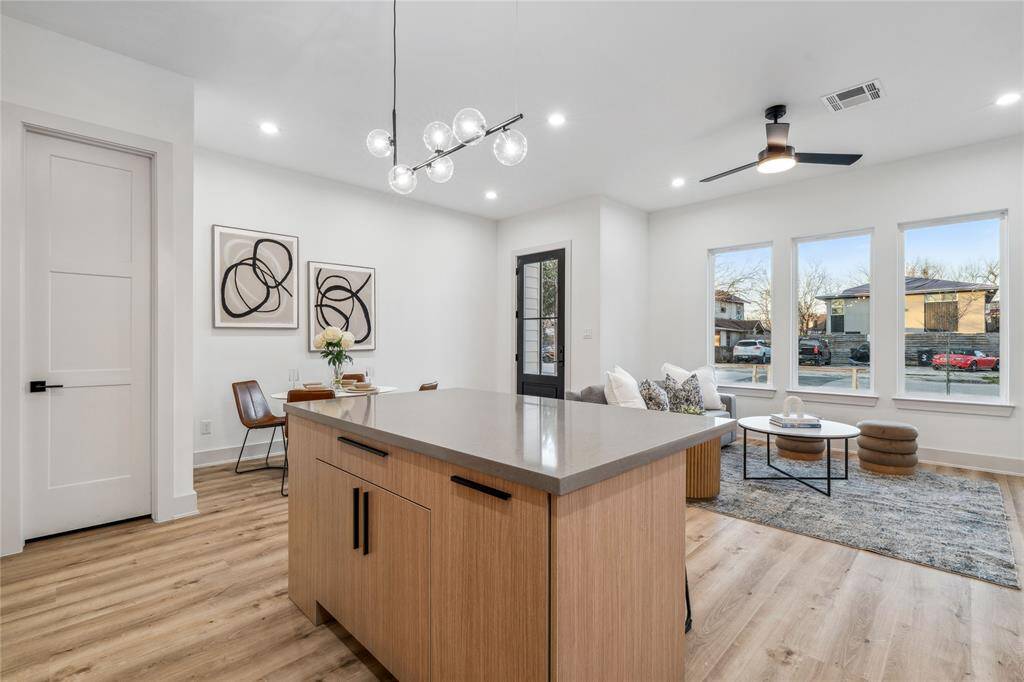 A bright and airy living and dining room combination offers the perfect space for ultimate entertaining.