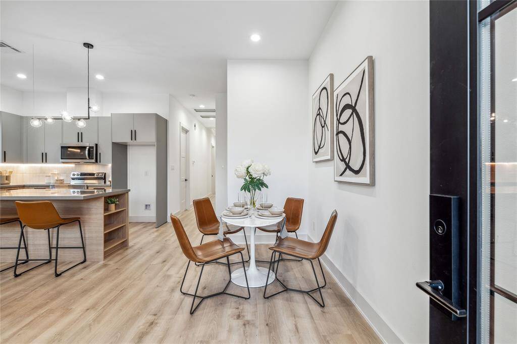 Each unit has a spacious living-dining-kitchen area perfect for entertaining and daily life.