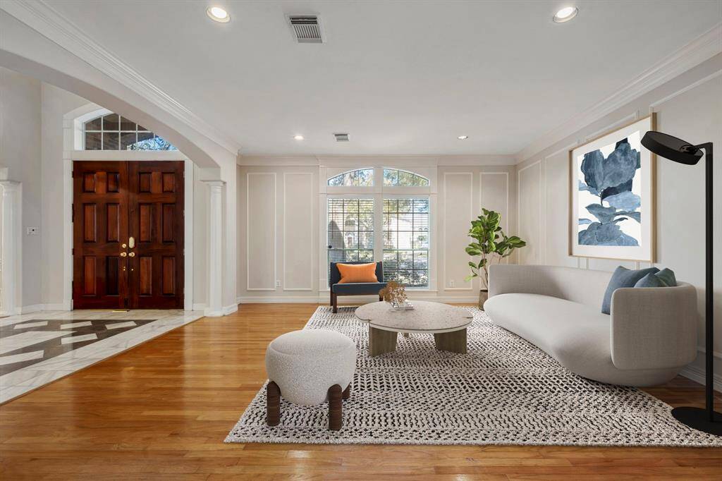 Formal living - virtually staged