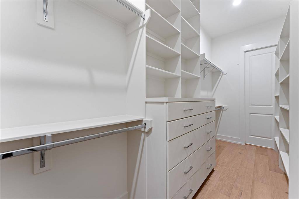 Primary closet