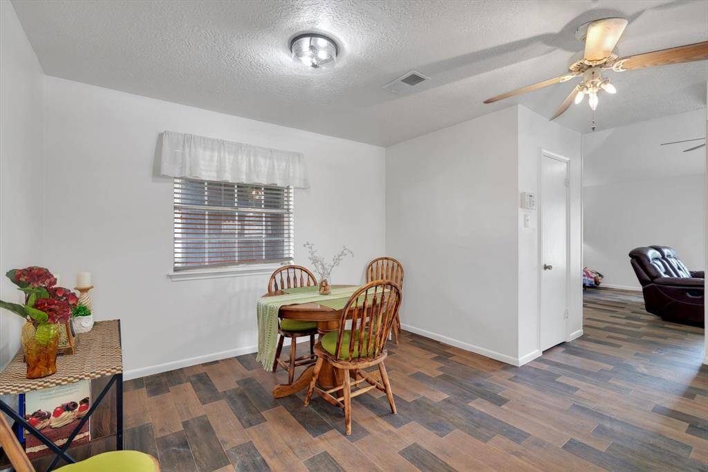The wood-look tile is throughout the home!